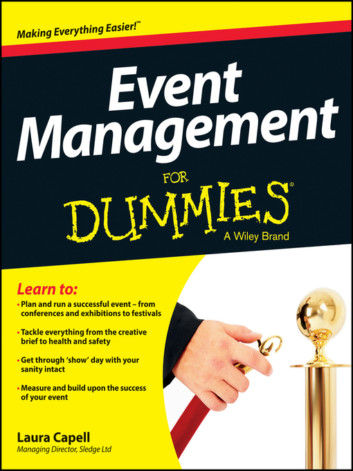 Title details for Event Management For Dummies by Laura Capell - Available